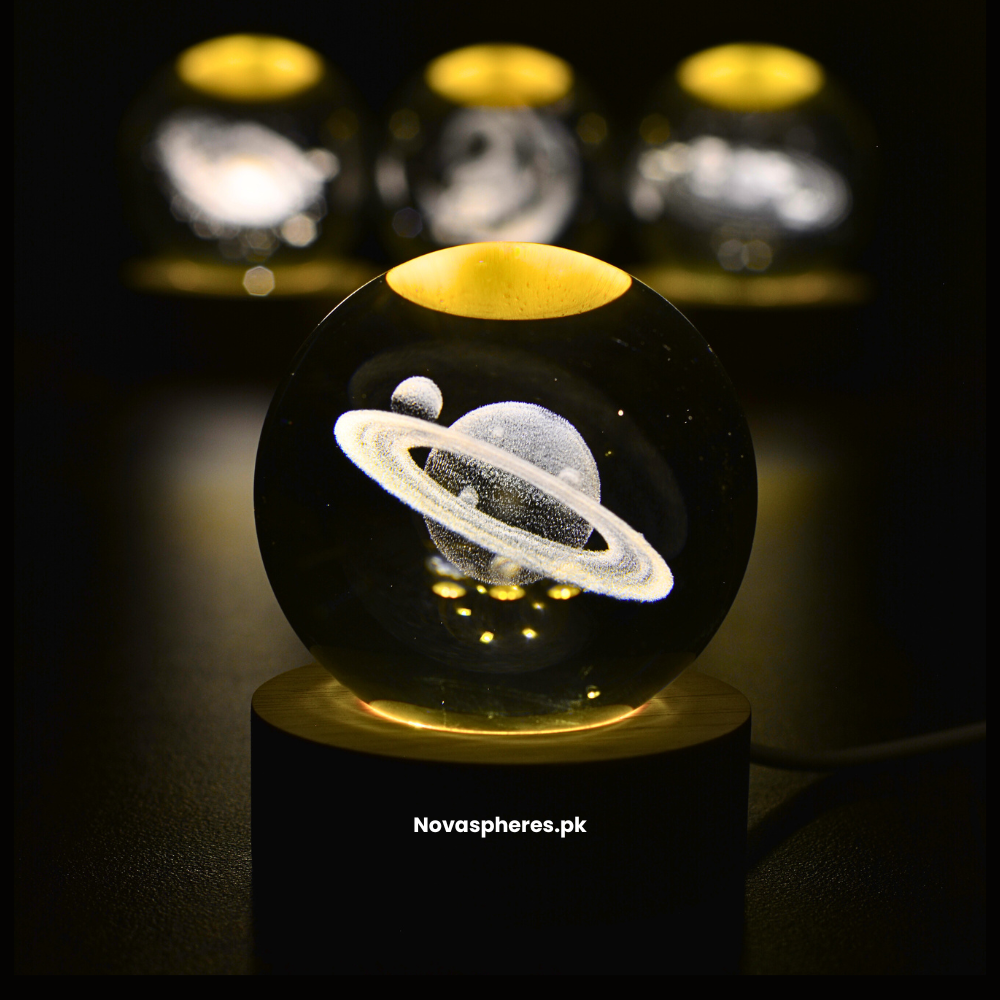 NovaSphere Crystal Lamp - Rings of Saturn 💍