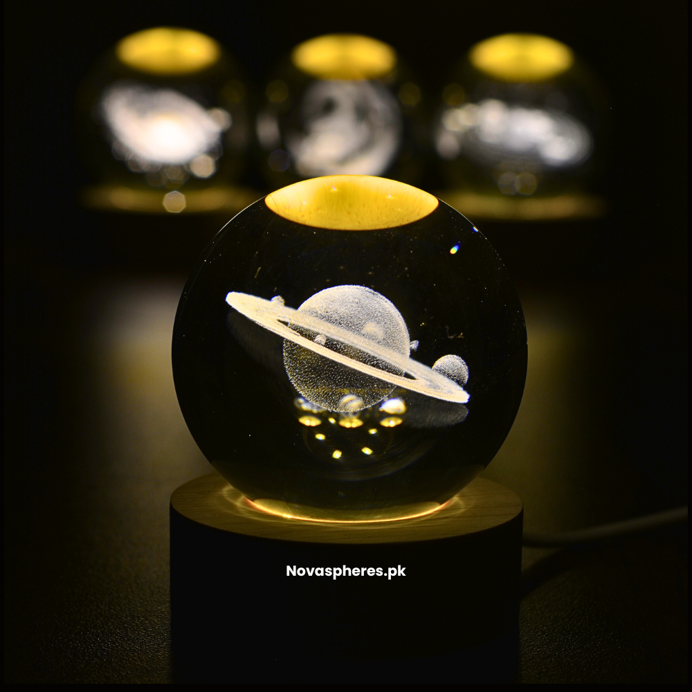 NovaSphere Crystal Lamp - Rings of Saturn 💍