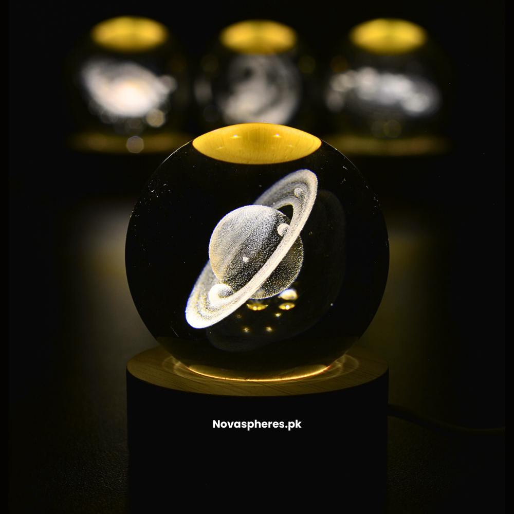 NovaSphere Crystal Lamp - Rings of Saturn 💍