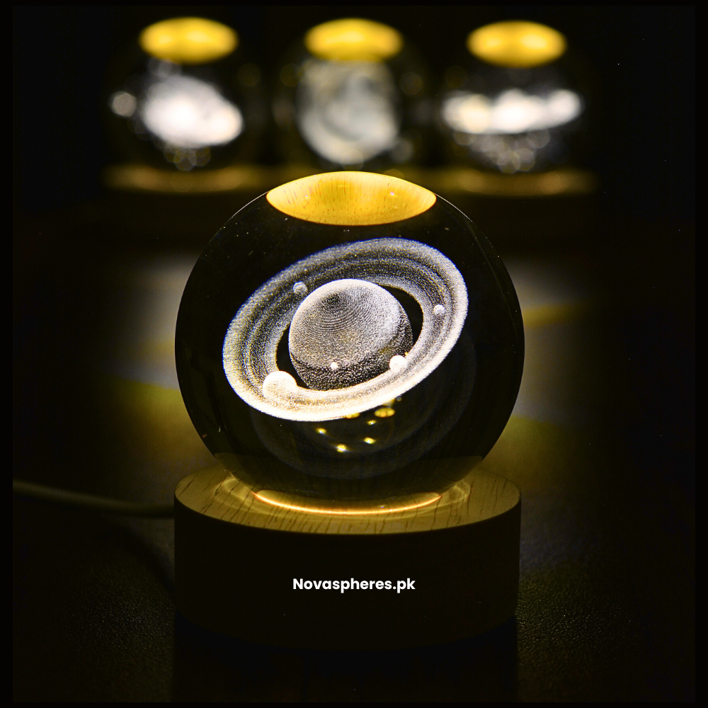 NovaSphere Crystal Lamp - Rings of Saturn 💍