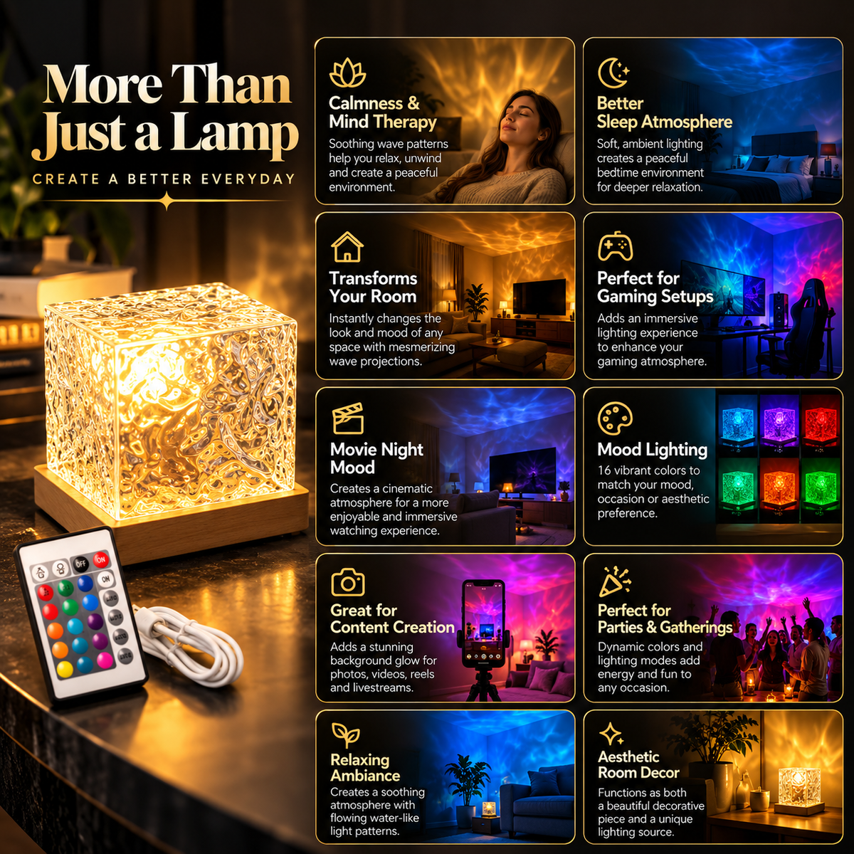 NovaSpheres™ LED Wave Projector 16 Color