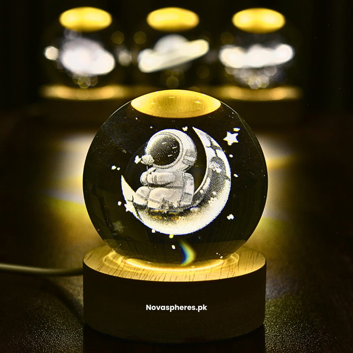 Novasphere Store NovaSphere Crystal Lamp - Astronaut Edition – NovaSpheres.pk