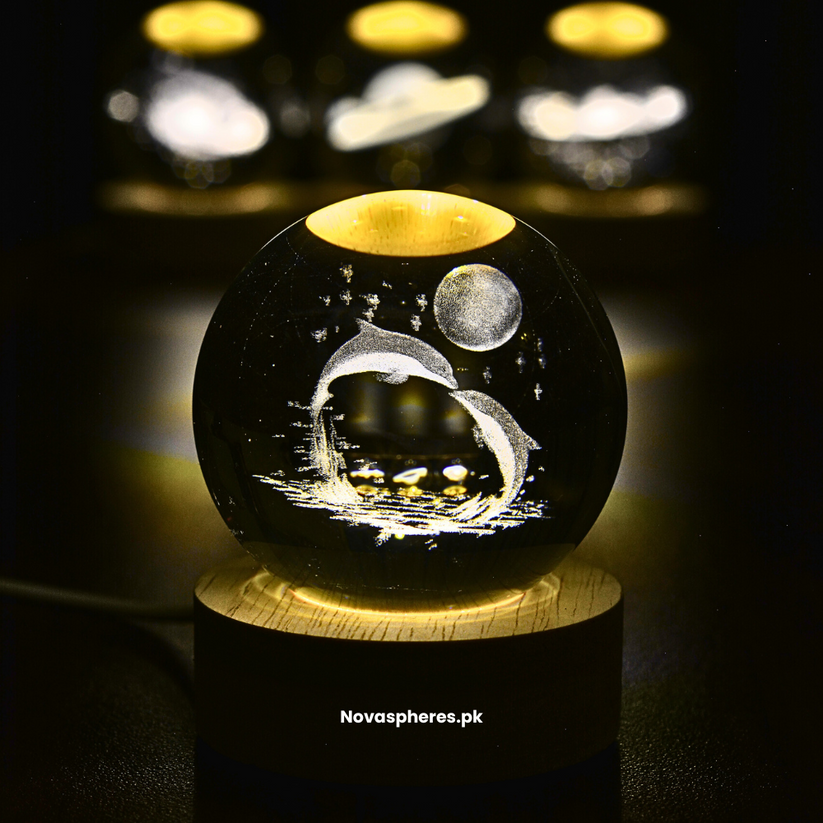 Novasphere Store NovaSphere Crystal Lamp - Dolphin Edition – NovaSpheres.pk