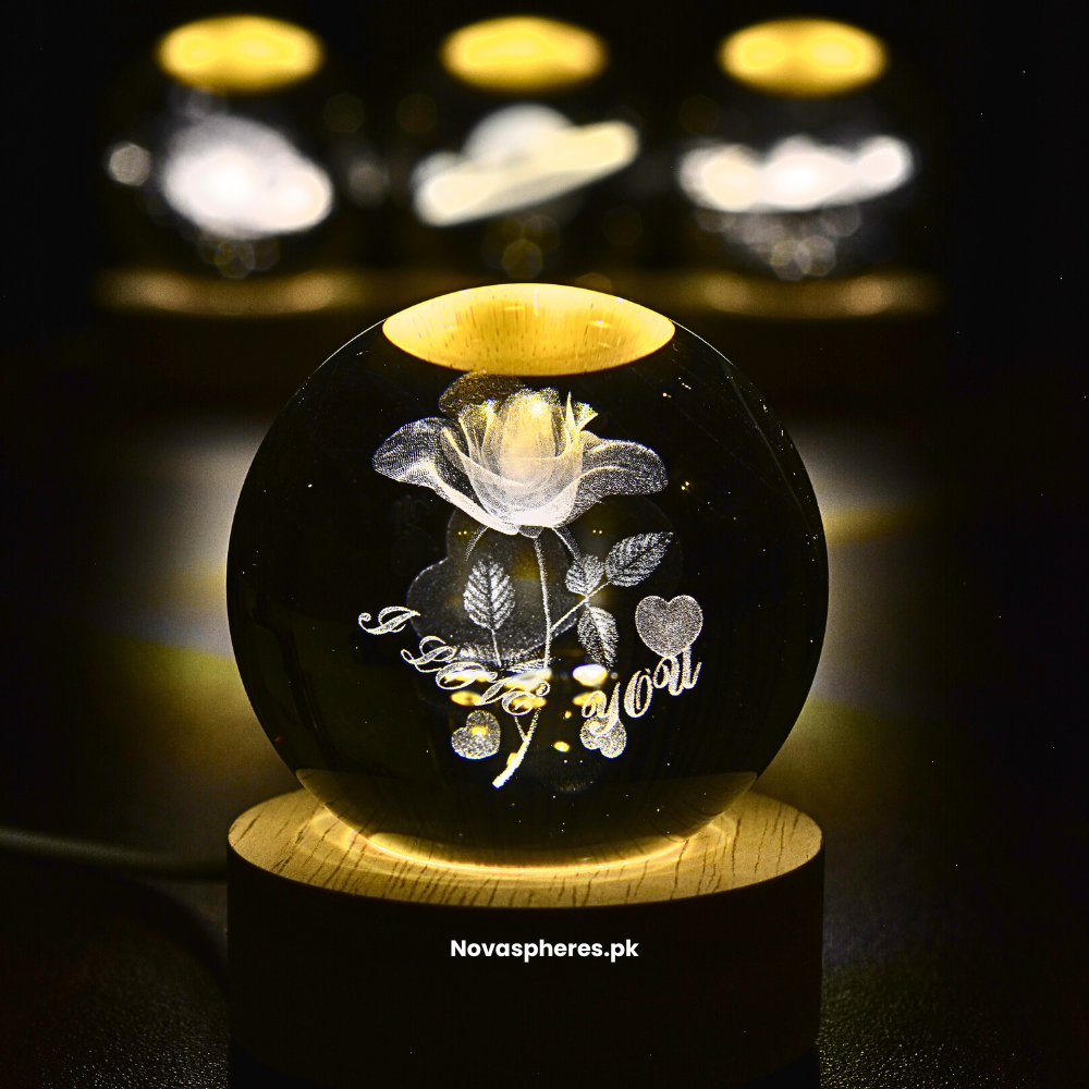 NovaSphere Crystal Lamp - Cute Love Edition