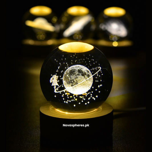 NovaSphere Crystal Lamp -  Cute Fairy Moon