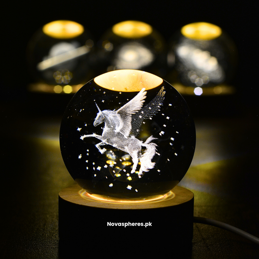 NovaSphere Crystal Lamp - Cute Unicorn