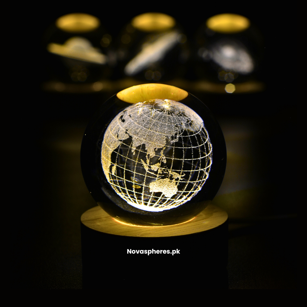 Novasphere Store NovaSphere Crystal Lamp - EARTH Edition – NovaSpheres.pk