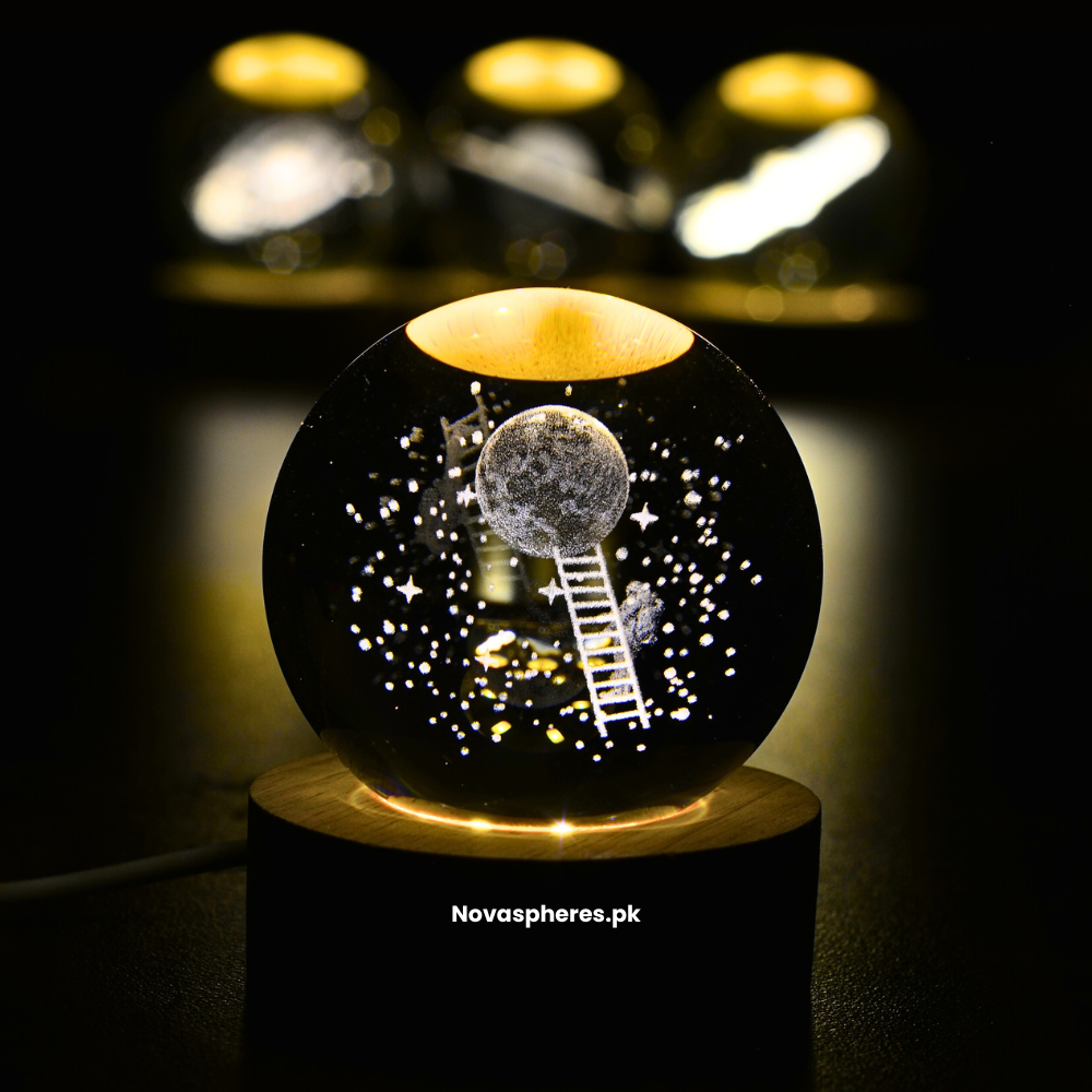 NovaSphere Crystal Lamp - Lunar Explorer