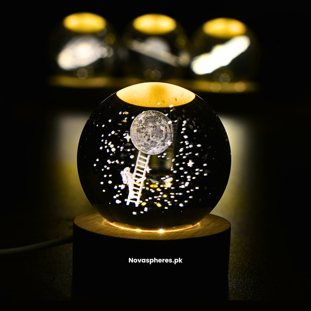 NovaSphere Crystal Lamp - Lunar Explorer – NovaSpheres.pk