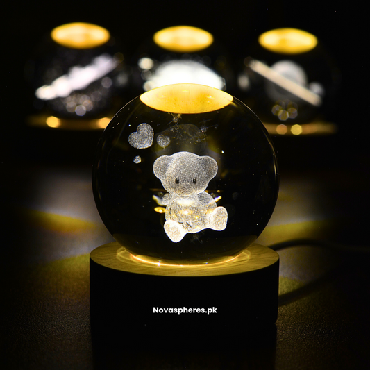 NovaSphere Crystal Lamp - Cute TeddyBear