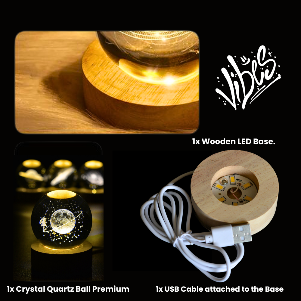 NovaSphere Crystal Lamp -  Cute Fairy Moon